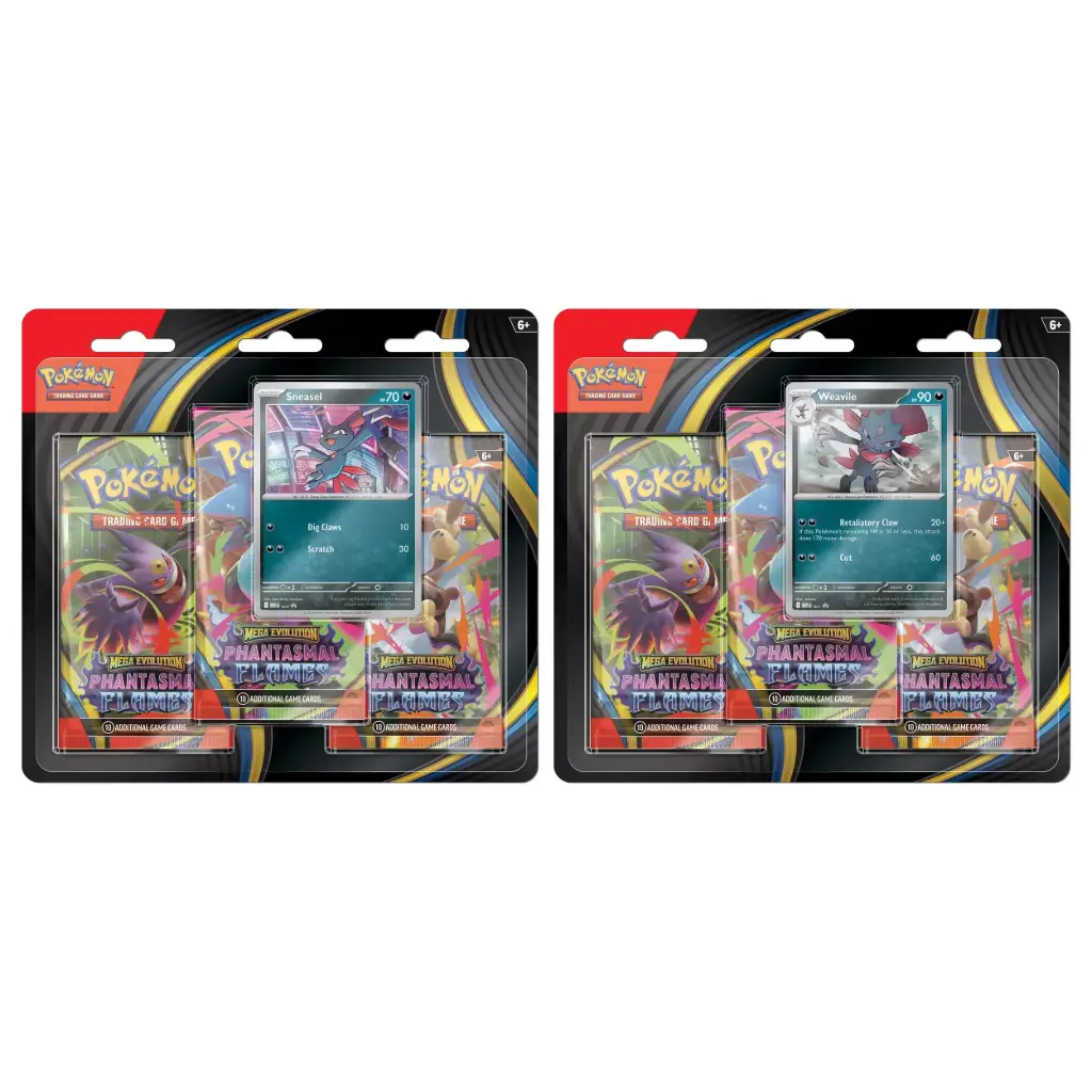 Mega Evolution - Phantasmal Flames Three-Booster Blister